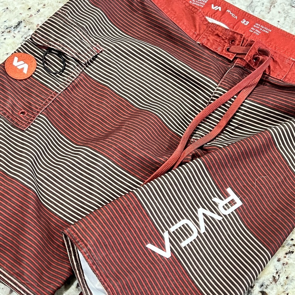 RVCA Men's Stripe Swim Shorts